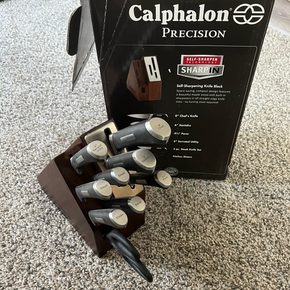 Calphalon Precision Self-Sharpening Knife Cutlery Premium German Steel